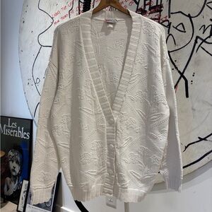 Vintage 90s Grace Floral 3D Knit Cardigan